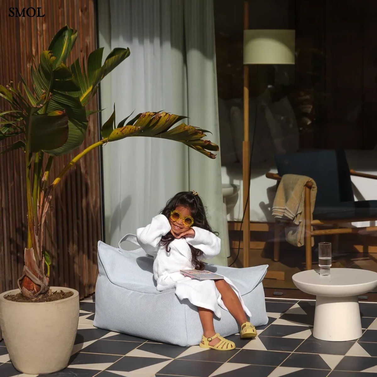 Gyerek kültéri babzsákfotel | AZURE - SMOL