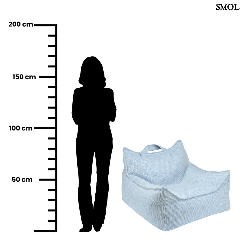 Gyerek kültéri babzsákfotel | AZURE - SMOL