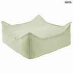 Puff gyerekeknek kültéri használatra, zöld színben- fehér háttérrel