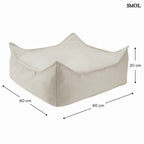 Puff gyerekeknek kültéri használatra - méretekkel