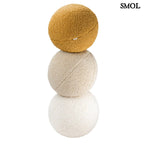 Gyerek labdapárna | BISCUIT, teddy anyagú, gyerekpárna,⌀ 35 cm -SMOL - három színben, egymáson