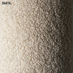 Gyerek labdapárna | BISCUIT, teddy anyagú, gyerekpárna,⌀ 35 cm -SMOL - teddy anyag nagyítva