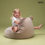 BEIGE BEAR, gyerek babzsákfotel, 70x60x42 - smol.hu