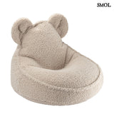 Gyerek babzsákfotel, maci alakú, kekszbarna | BEAR