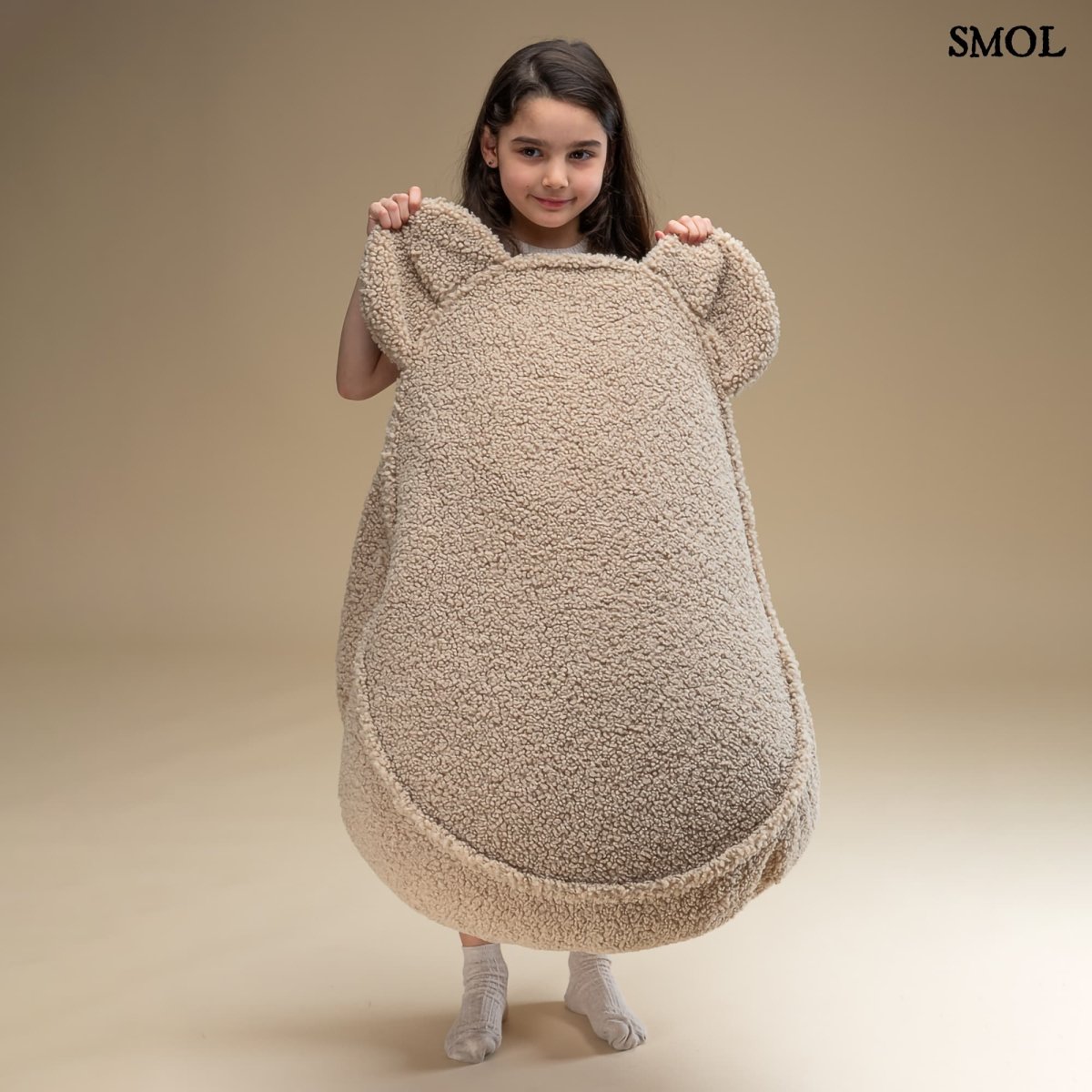 BISCUIT BEAR, gyerek babzsákfotel, 70x60x42 - smol.hu