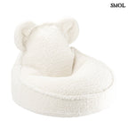CREAM WHITE BEAR, gyerek babzsákfotel, 70x60x42 - smol.hu