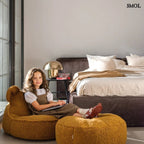 Gyerek Mackós Babzsákfotel és Puff Szett | MAPLE - SMOL