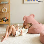 GUAVA PINK BEAR, gyerek babzsákfotel, 70x60x42 - smol.hu