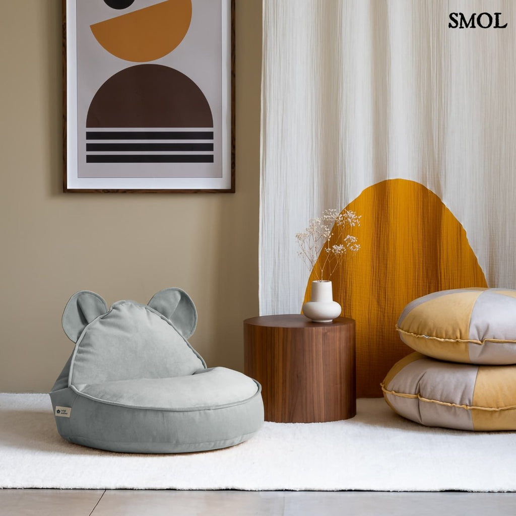 MISTY GREEN BEAR, gyerek babzsákfotel, 70x60x42 - smol.hu