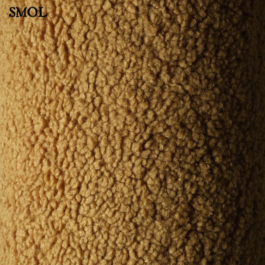 Gyerek mackós párna | MAPLE - SMOL - teddy anyag nagyítva