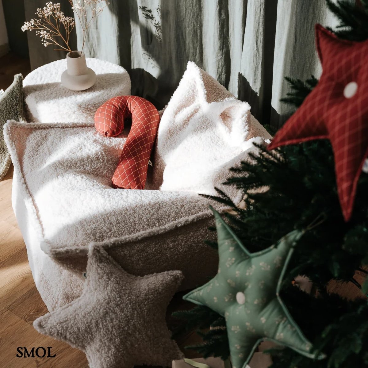 CREAM WHITE, gyerek, babzsákfotel, 80x70x50 - smol.hu