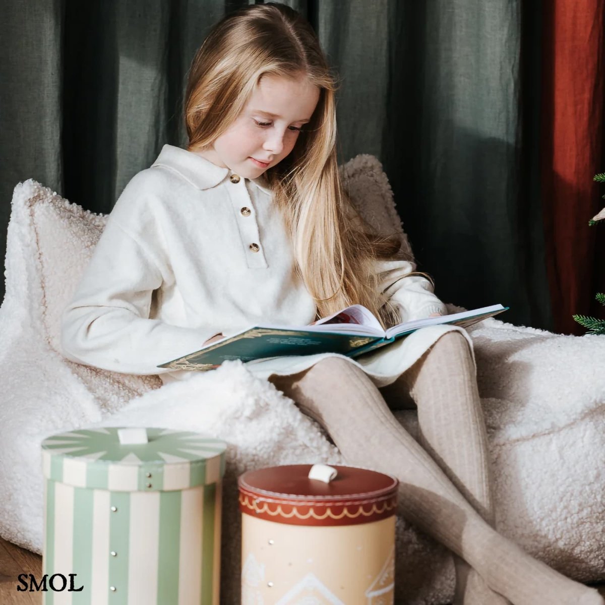 CREAM WHITE, gyerek, babzsákfotel, 80x70x50 - smol.hu