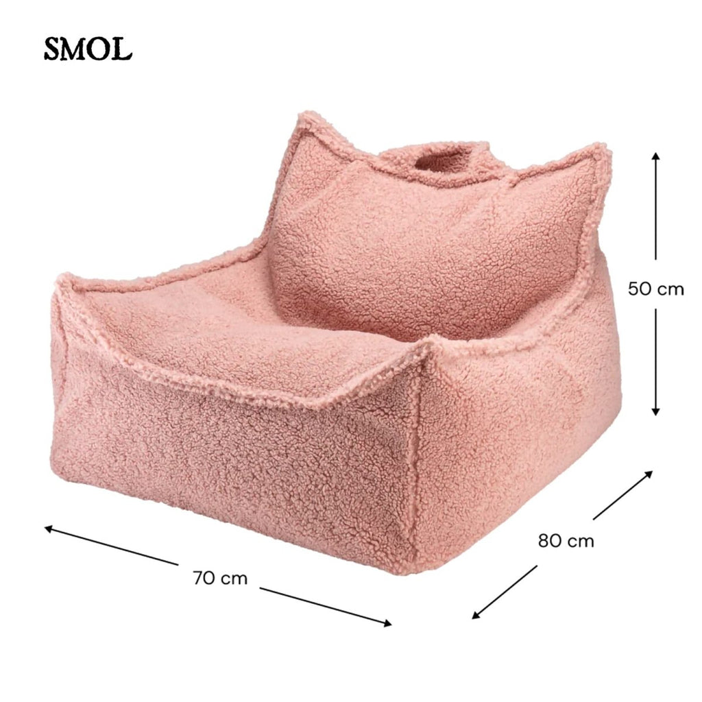 GUAVA PINK, gyerek babzsákfotel, 80x70x50 - smol.hu