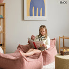 GUAVA PINK, gyerek babzsákfotel, 80x70x50 - smol.hu