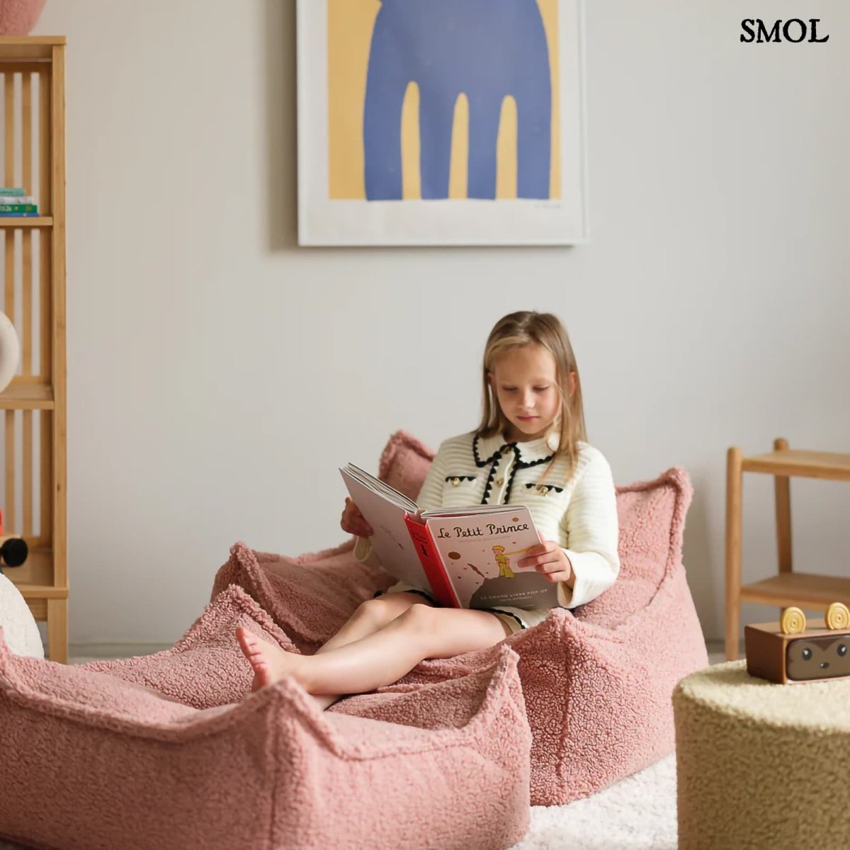 GUAVA PINK, gyerek babzsákfotel, 80x70x50 - smol.hu