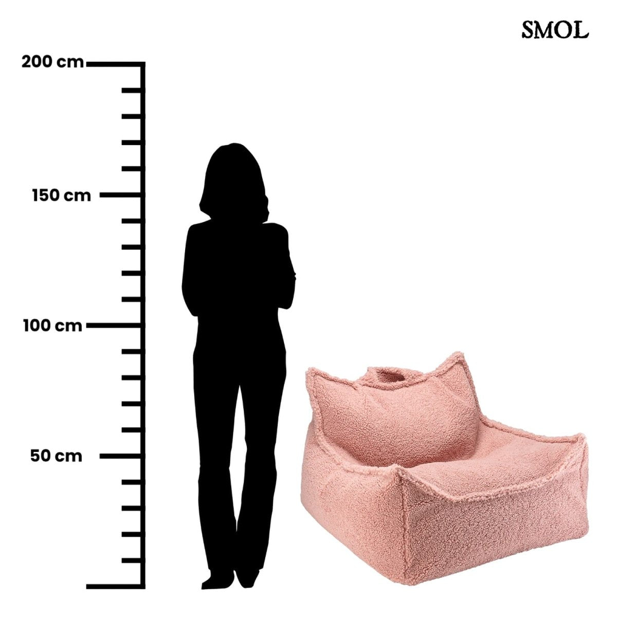 GUAVA PINK, gyerek babzsákfotel, 80x70x50 - smol.hu