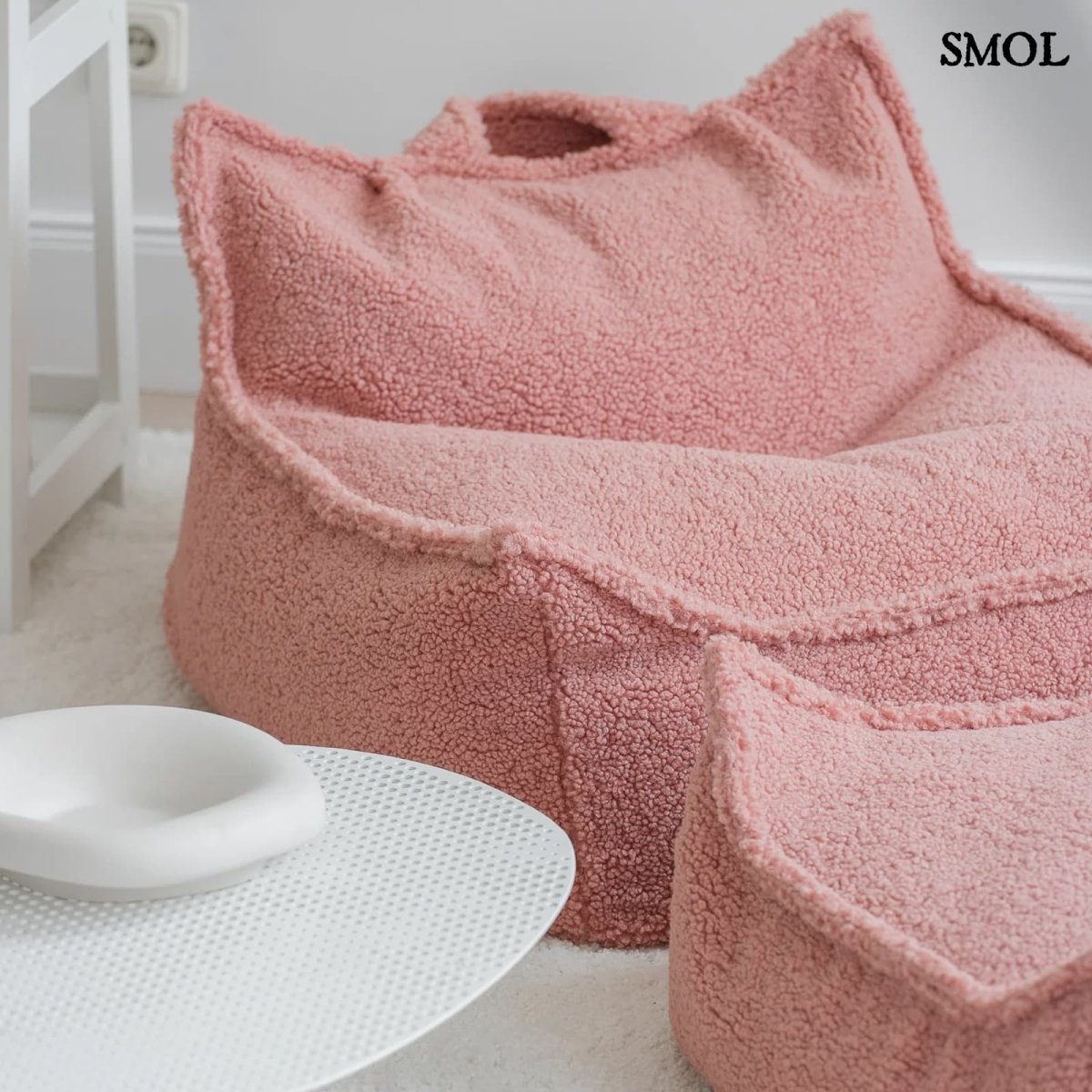 GUAVA PINK, gyerek babzsákfotel, 80x70x50 - smol.hu