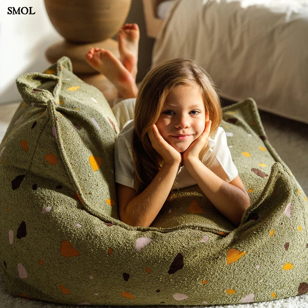 TERRAZZO MOSS, gyerek babzsákfotel, 80x70x50 - smol.hu