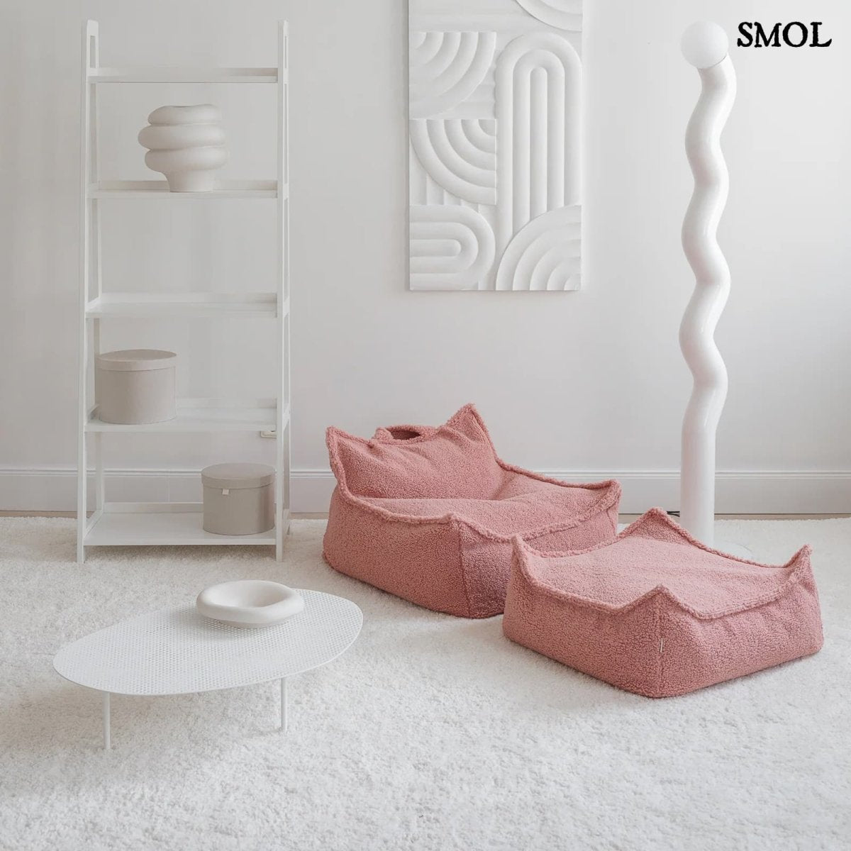 GUAVA PINK, gyerek puff, 60x60x20 - smol.hu