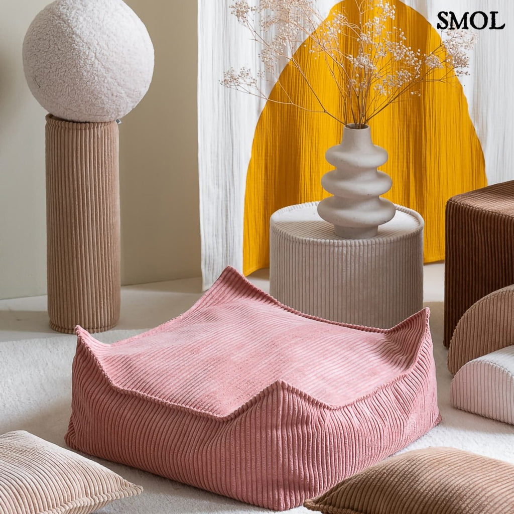 PINK MOUSSE, gyerek puff, 60x60x42 - smol.hu