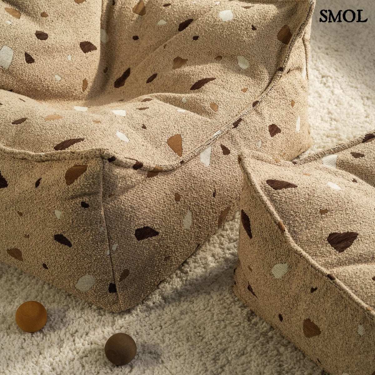 TERRAZZO SAND, gyerek puff, 60x60x20 - smol.hu