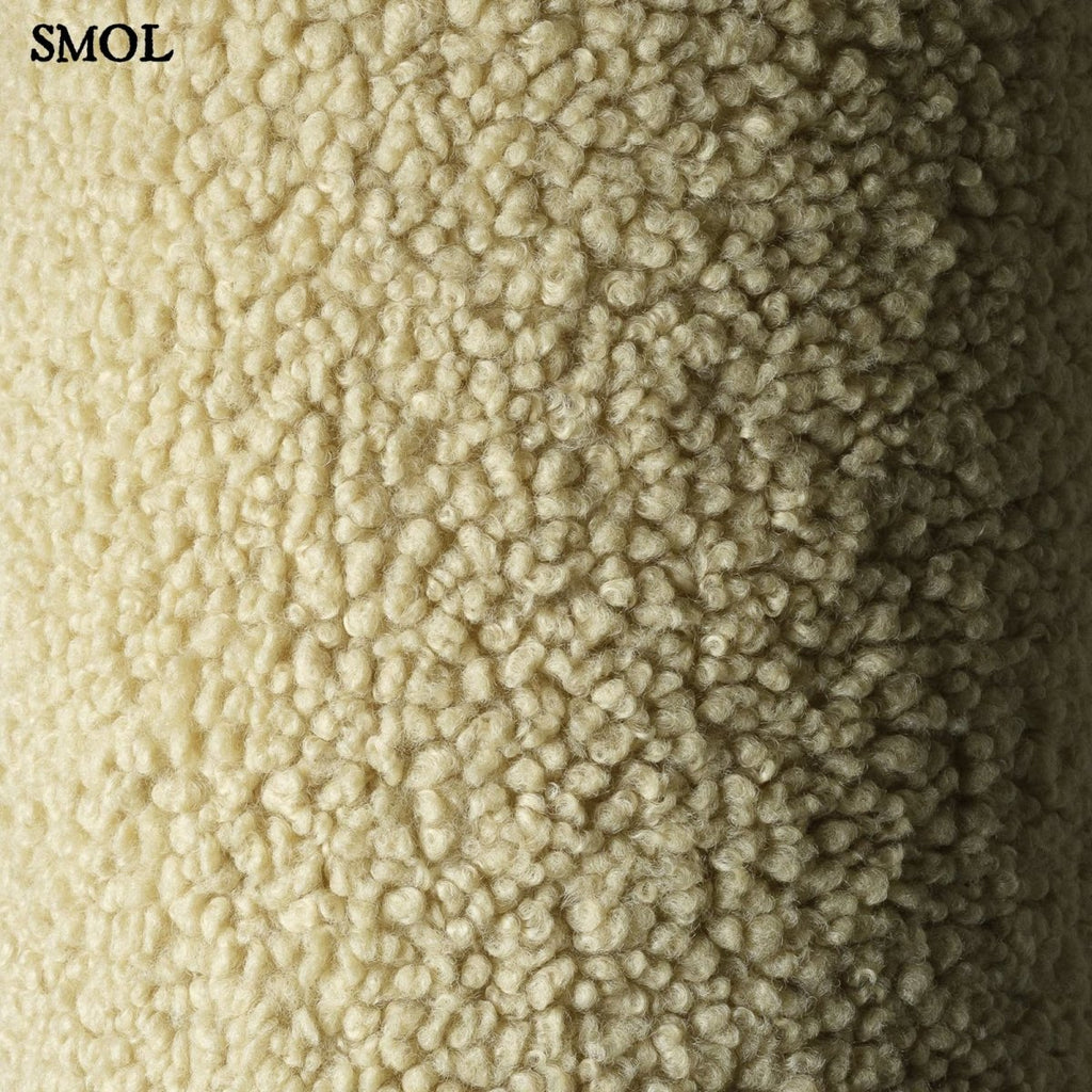 Gyerek U-párna | MATCHA, U-alakú gyerekpárna - SMOL - teddy anyag nagyítva