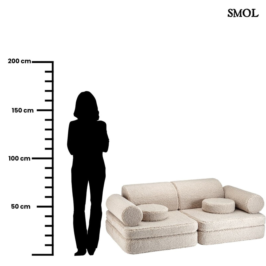 Gyerekkanapé, 9 részes, moduláris | BISCUIT - SMOL - méretarányosan