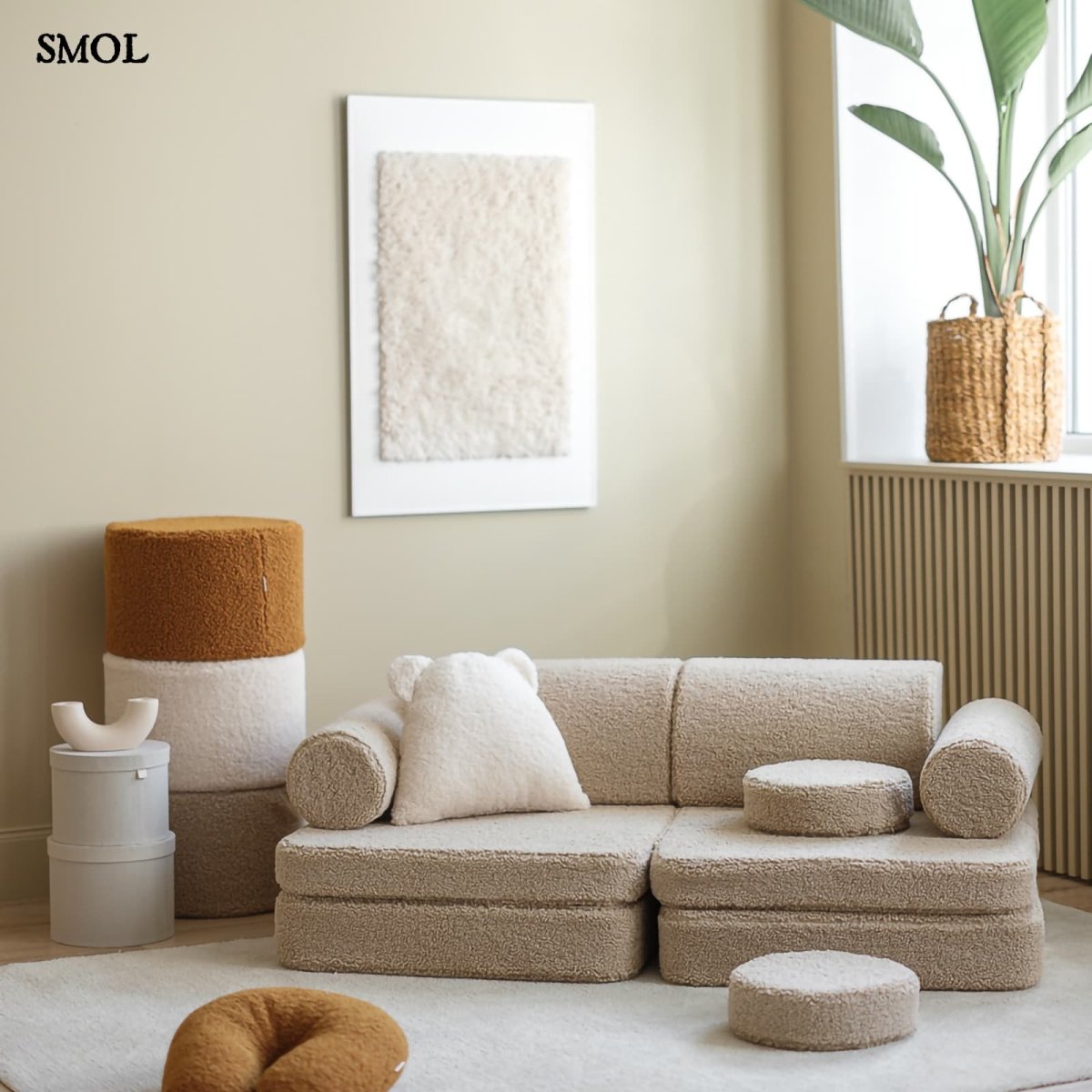 Gyerekkanapé, 9 részes, moduláris | BISCUIT - SMOL - gyerekszobában