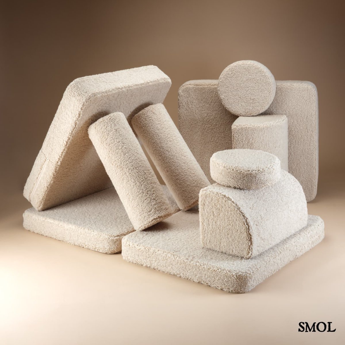 Gyerekkanapé, 9 részes, moduláris | BISCUIT - SMOL - elemei szétszedve