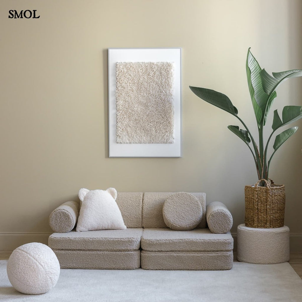 Gyerekkanapé, 9 részes, moduláris | BISCUIT - SMOL - szobában, növénnyel