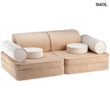 Modular Children's Sofa and Creative Building Toy | BROWN SUGAR