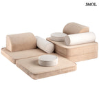 Gyerekkanapé, 9 részes | BROWN SUGAR - moduláris gyerekkanapé - SMOL -  elemek elrendezve