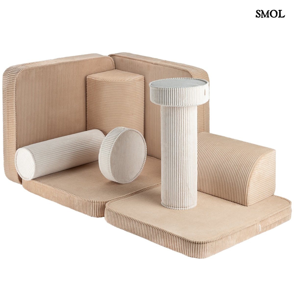 Gyerekkanapé, 9 részes | BROWN SUGAR - moduláris gyerekkanapé - SMOL -  elemek szétszedve