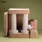 Gyerekkanapé, 9 részes | BROWN SUGAR - moduláris gyerekkanapé - SMOL - elemekkel játszó gyerekkel