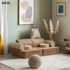 Gyerekkanapé, 9 részes | BROWN SUGAR - moduláris gyerekkanapé - SMOL - gyerekszobában, kiegészítőkkel