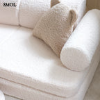 Gyerekkanapé, 9 részes, moduláris | CREAM WHITE - SMOL - hengeres elem nagyítva