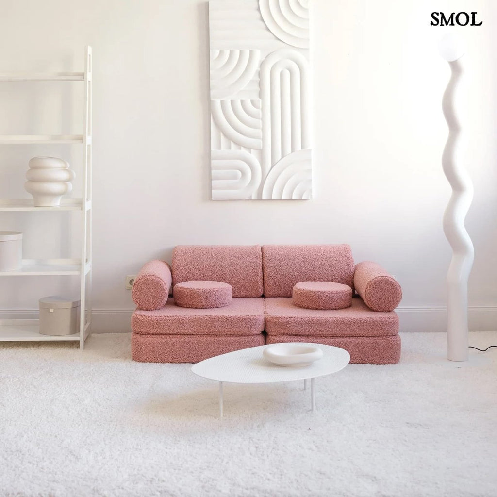 Gyerekkanapé, 9 részes, moduláris | GUAVA - SMOL - fehér szobában