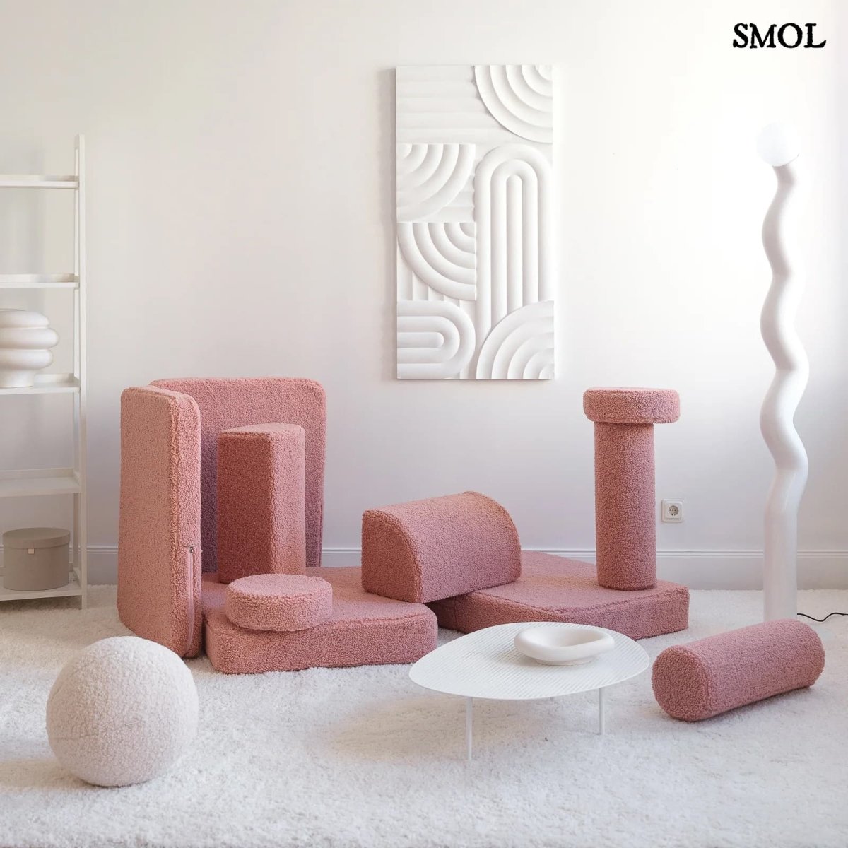 Gyerekkanapé, 9 részes, moduláris | GUAVA - SMOL - elemeire szedve