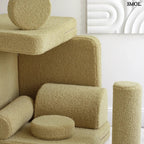 Gyerekkanapé 9 részes – teddy, matcha zöld | MATCHA - SMOL