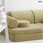 Gyerekkanapé 9 részes – teddy, matcha zöld | MATCHA - SMOL