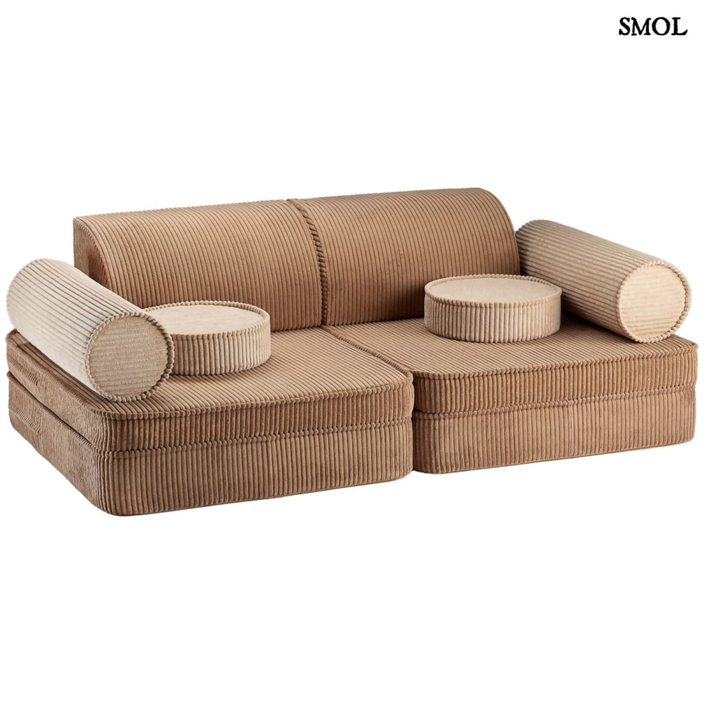 Gyerekkanapé, 9 részes, moduláris | TOFFEE - SMOL - fehér háttérrel