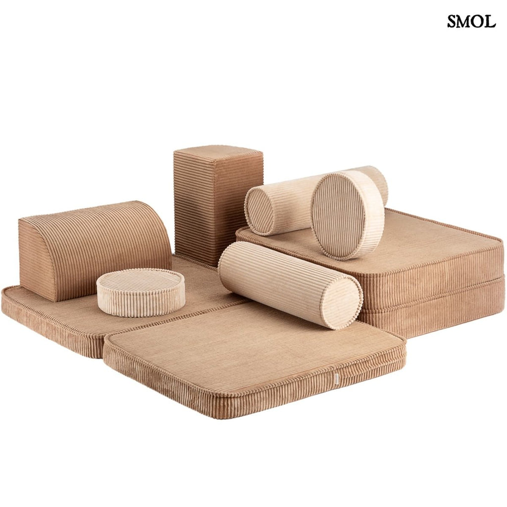 Gyerekkanapé, 9 részes, moduláris | TOFFEE - SMOL - elemek szétszedve