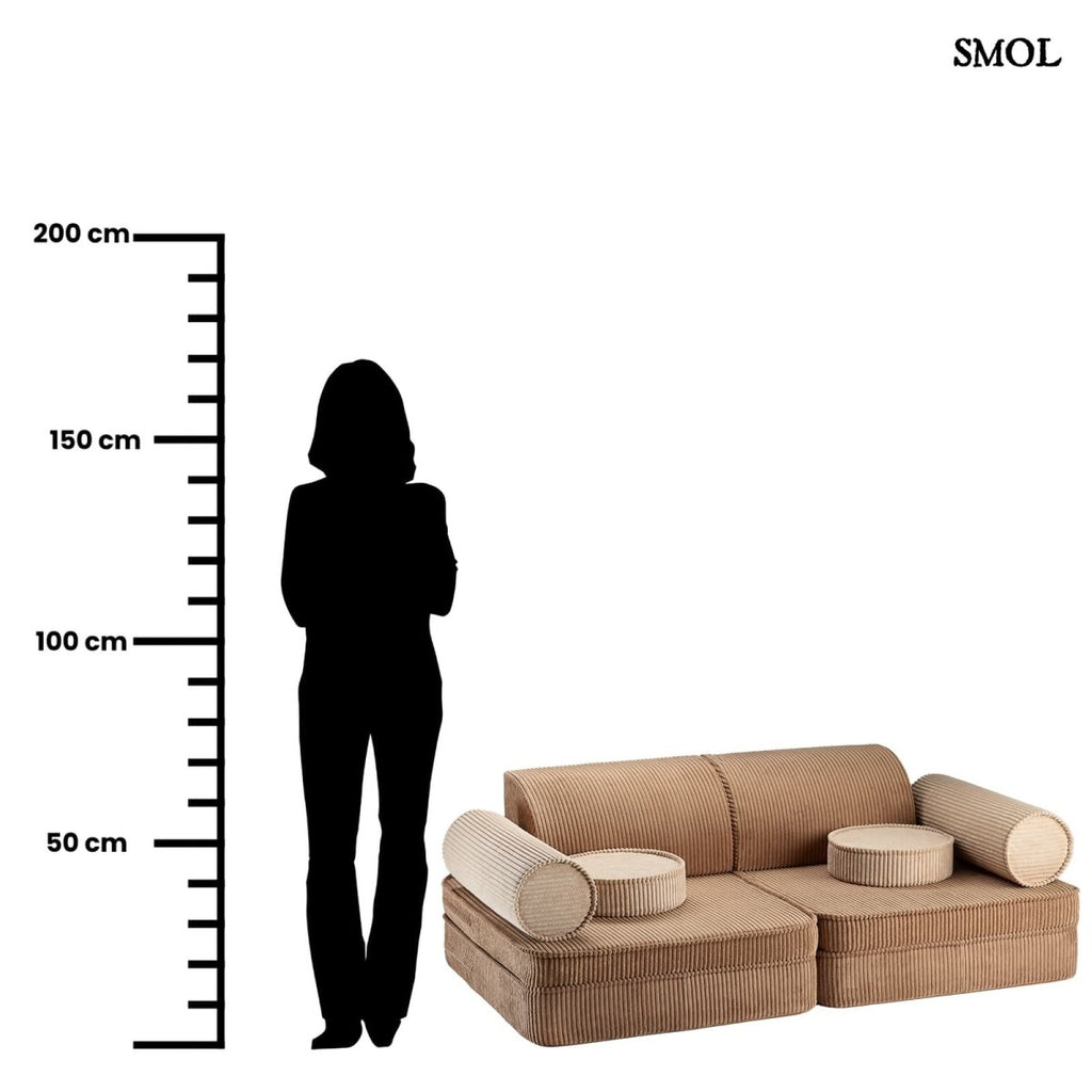 Gyerekkanapé, 9 részes, moduláris | TOFFEE - SMOL - méretarányosan