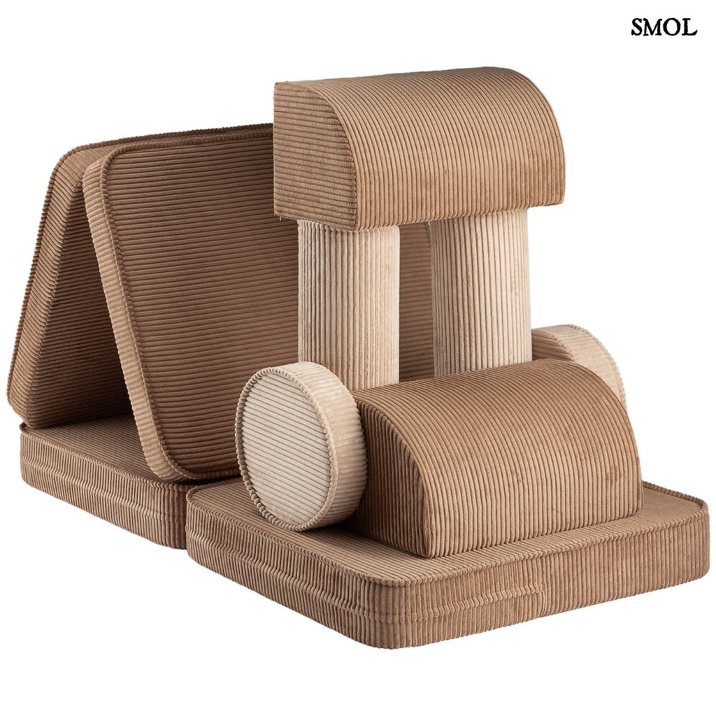 Gyerekkanapé, 9 részes, moduláris | TOFFEE - SMOL - elemek elrendezve