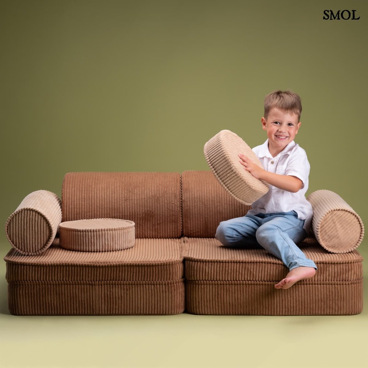 Gyerekkanapé, 9 részes, moduláris | TOFFEE - SMOL - boldog gyerekkel