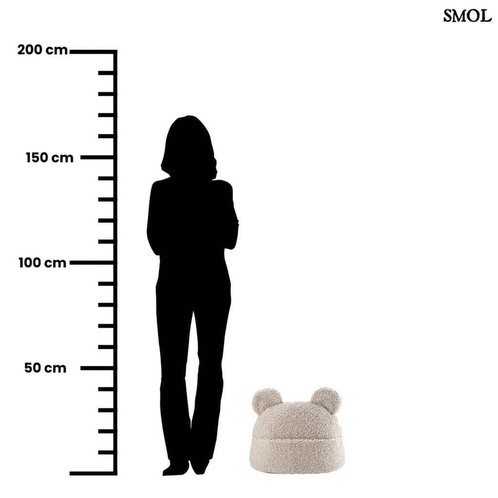 Gyerekpárna, zsebes tároló, mackófüles | TEDDY BISCUIT | SMOL - méretarányosan