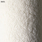 Gyerekpárna, zsebes tároló, mackófüles | TEDDY CREAM WHITE | SMOL - teddy anyag nagyítva