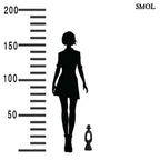 Gyertyatartó - fekete, fa, 36 cm | CARA -smol.hu - méretarányosan