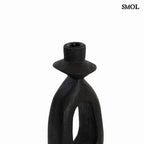 Gyertyatartó - fekete, fa, 36 cm | CARA -smol.hu - nagyítva