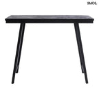 Halszálkás Magas Bárasztal – fekete, 140 cm | HERRINGBONE - SMOL